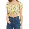 Discount 🎁 women Celina Moon Short Sleeve Crop Top 🛒