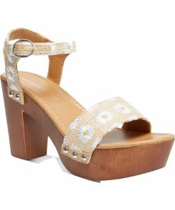 Brand new 👍 Madden Girl Lifft 👩 Womens Faux Leather Block Heel Platform 🩴 Sandals 🤩