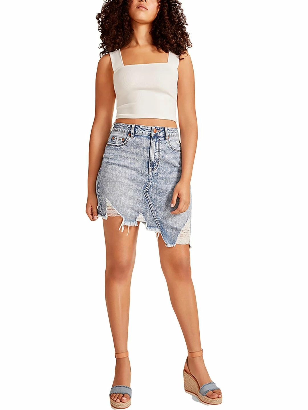 Flash Sale π Madden Girl Lola π© Womens Destroyed Asymmetric Denim π Skirt β 3 Flash Sale π Madden Girl Lola π© Womens Destroyed Asymmetric Denim π Skirt β