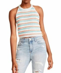 Celina Moon Shop 37 Wholesale 🎁 Madden Girl Juniors 👩 Womens Sriped Knit Halter Top 🧨