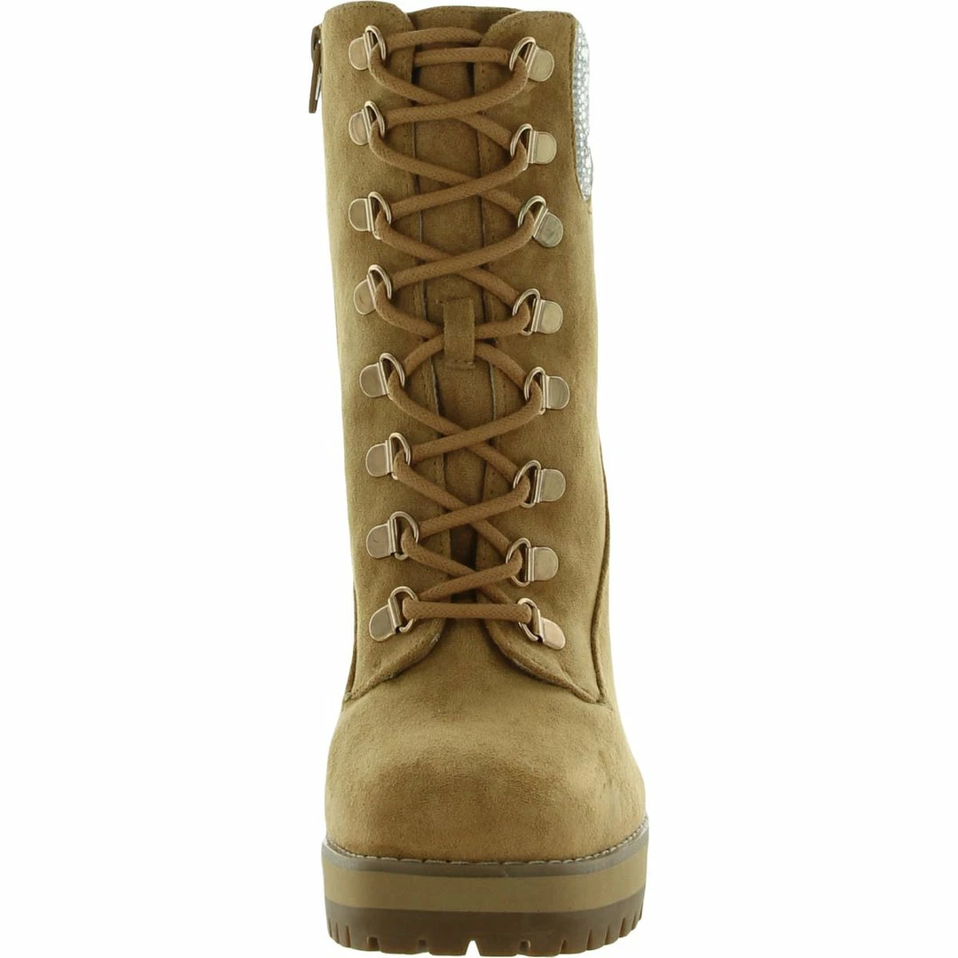 Cheap π Madden Girl Train-R π© Womens Faux Suede Rhinestone Combat & Lace-up π₯Ύ Boots π 5 Cheap π Madden Girl Train-R π© Womens Faux Suede Rhinestone Combat & Lace-up π₯Ύ Boots π - Image 3