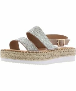 Flash Sale 😉 Madden Girl Boardwalk R 👩 Womens Flatform Embellished Flatform 🩴 Sandals 🌟