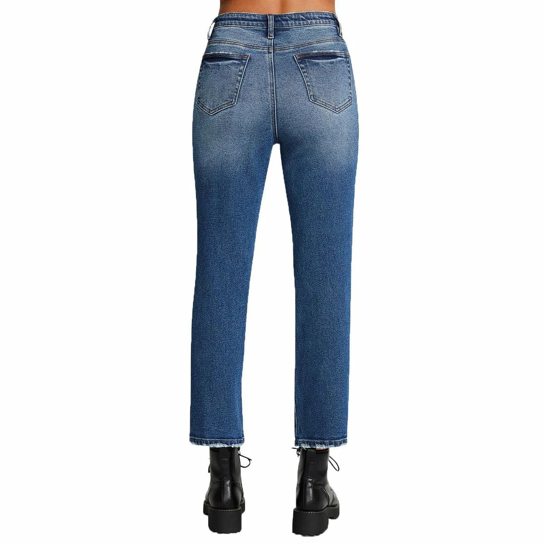 New β Madden Girl Juniors Clark π© Womens Distressed Denim Straight Leg π Jeans π 4 New β Madden Girl Juniors Clark π© Womens Distressed Denim Straight Leg π Jeans π - Image 2