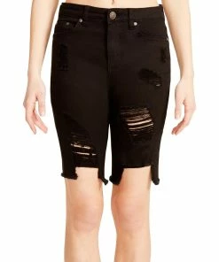Discount ✔️ Madden Girl Bandit 👩 Womens Mid-Rise Destroyed Bermuda Shorts ⌛ -Celina Moon Shop 34451c27db354148a890695cdca15fb1 1080x