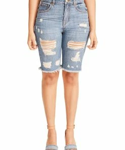 Brand new ✨ Madden Girl Maggie 👩 Womens Denim Knee-Length Cutoff Shorts 💯