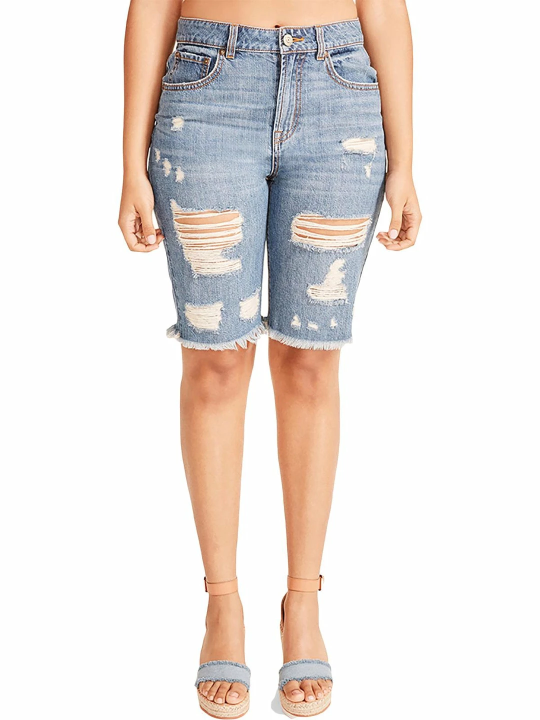 Brand new β¨ Madden Girl Maggie π© Womens Denim Knee-Length Cutoff Shorts π― 3 Brand new β¨ Madden Girl Maggie π© Womens Denim Knee-Length Cutoff Shorts π―