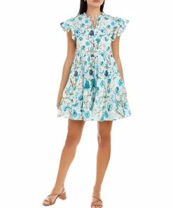 Celina Moon Shop 5 Deals ✔️ women Celina Moon Frill Tiered Mini 👗 Dress ⭐