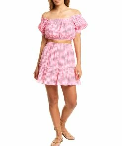 Hot Sale 🧨 women CELINA MOON Ruffle Mini 👗 Skirt 😀