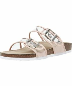 Budget 🔥 Madden Girl Brando 👩 Womens Buckle Cork Slide 🩴 Sandals 😉