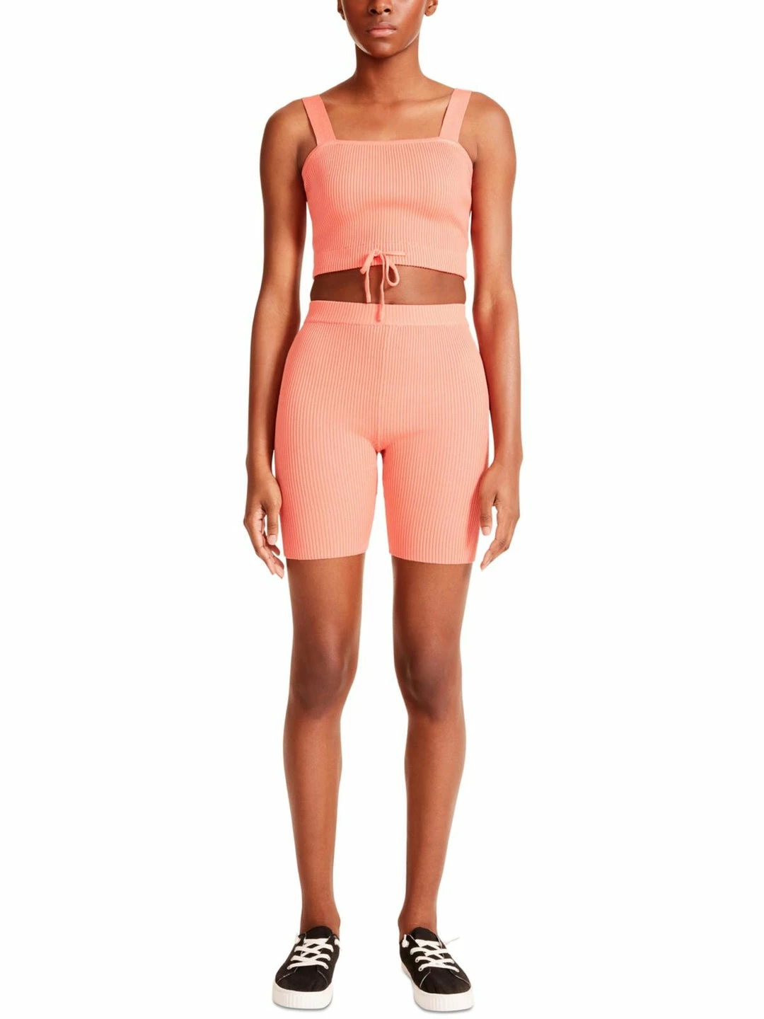 Budget π Madden Girl π© Womens Cropped 2PC Short Outfit π 3 Budget π Madden Girl π© Womens Cropped 2PC Short Outfit π