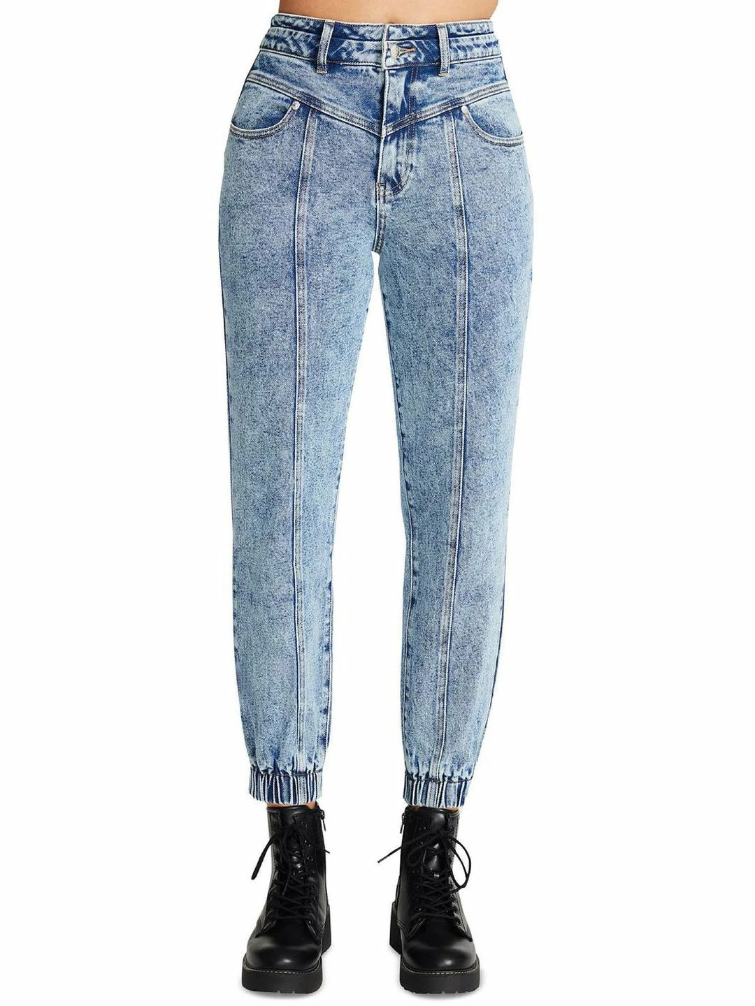 Cheap β¨ Madden Girl Juniors π© Womens Denim Yoke Jogger π Jeans π― 4 Cheap β¨ Madden Girl Juniors π© Womens Denim Yoke Jogger π Jeans π― - Image 2