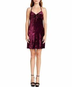 Coupon 😀 Madden Girl Juniors 👩 Womens Velvet Shimmer Mini 👗 Dress 🔥