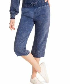 Buy 🥰 Madden Girl Juniors 👩 Womens Knit Smocked Cropped Pants 🔥