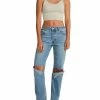 Cheapest ✔️ Madden Girl 👩 Womens 90's 👖 Jeans Cut out Wide Leg 👖 Jeans 👍