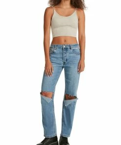 Cheapest ✔️ Madden Girl 👩 Womens 90's 👖 Jeans Cut out Wide Leg 👖 Jeans 👍
