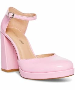 Top 10 🔥 Madden Girl Unaa 👩 Womens Faux Leather Ankle Strap Block 👠 Heels 😉