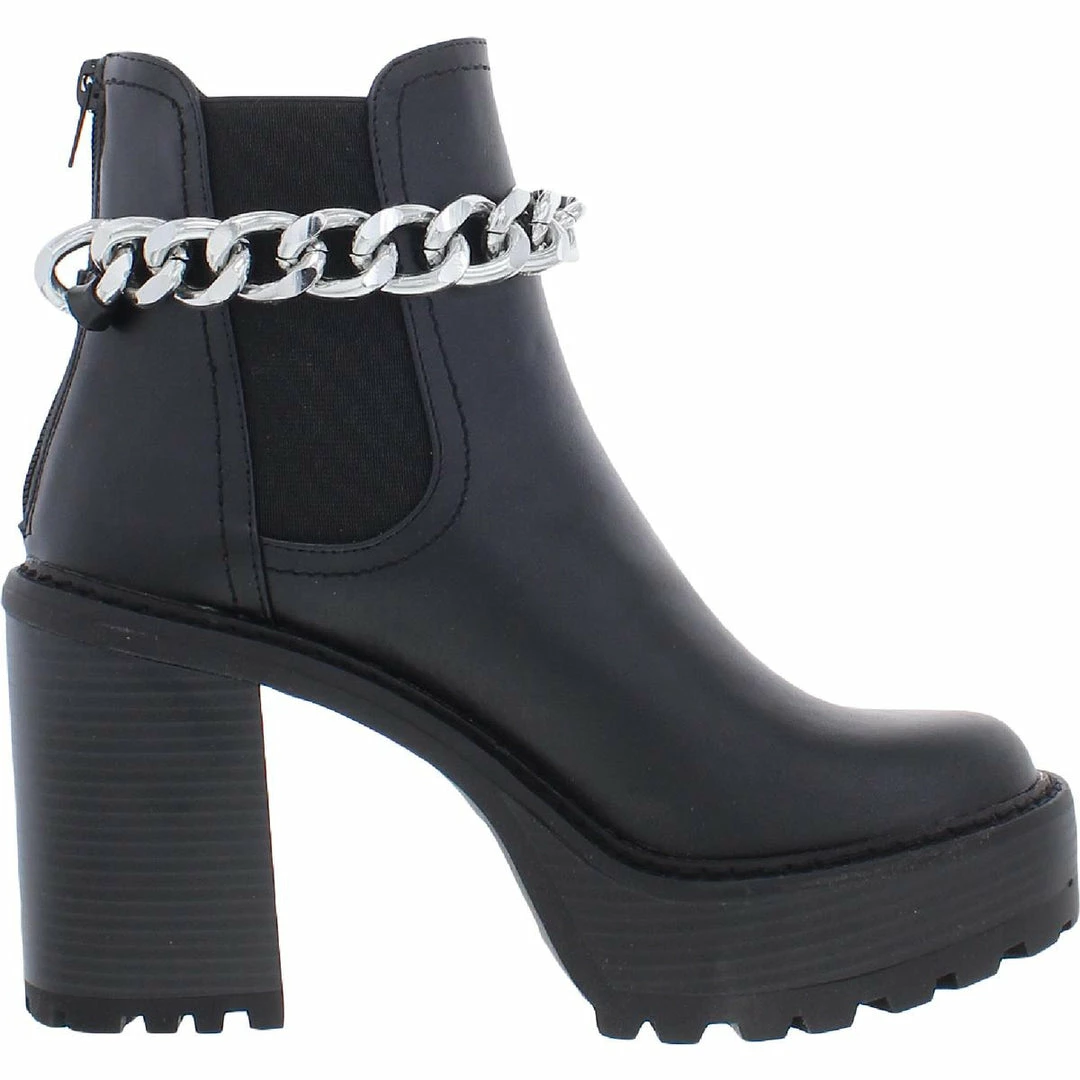Buy π Madden Girl Kamora π© Womens Faux Leather Chain Chelsea π₯Ύ Boots π₯° 4 Buy π Madden Girl Kamora π© Womens Faux Leather Chain Chelsea π₯Ύ Boots π₯° - Image 2