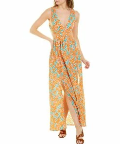 Brand new 🎉 women Celina Moon Cinched Shoulder Sleeveless Maxi 👗 Dress 🔔