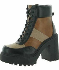 Budget 🥰 Madden Girl Roguee 👩 Womens Faux Suede Platform Combat & Lace-up 🥾 Boots 🔔