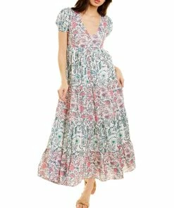 Wholesale 🔔 women Celina Moon Tiered Midi 👗 Dress 😉