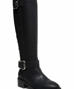 Cheapest ⌛ Madden Girl Wit 👩 Womens Faux Leather Tall Riding 🥾 Boots 🎉