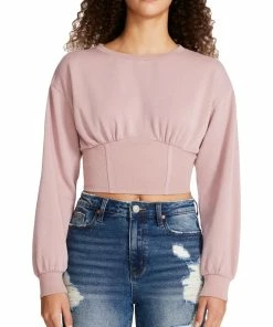 New 💯 Madden Girl Juniors 👩 Womens Corset Comfy Sweatshirt ✔️