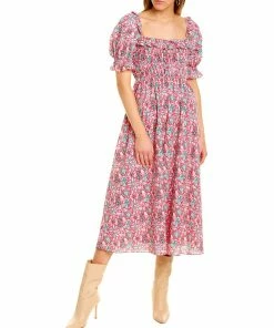 Top 10 ✔️ women Celina Moon Smocked Midi 👗 Dress ✨