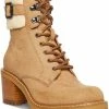 Buy 🎁 Madden Girl Jansenn 👩 Womens Microfiber Faux Fur Combat & Lace-up 🥾 Boots ⌛