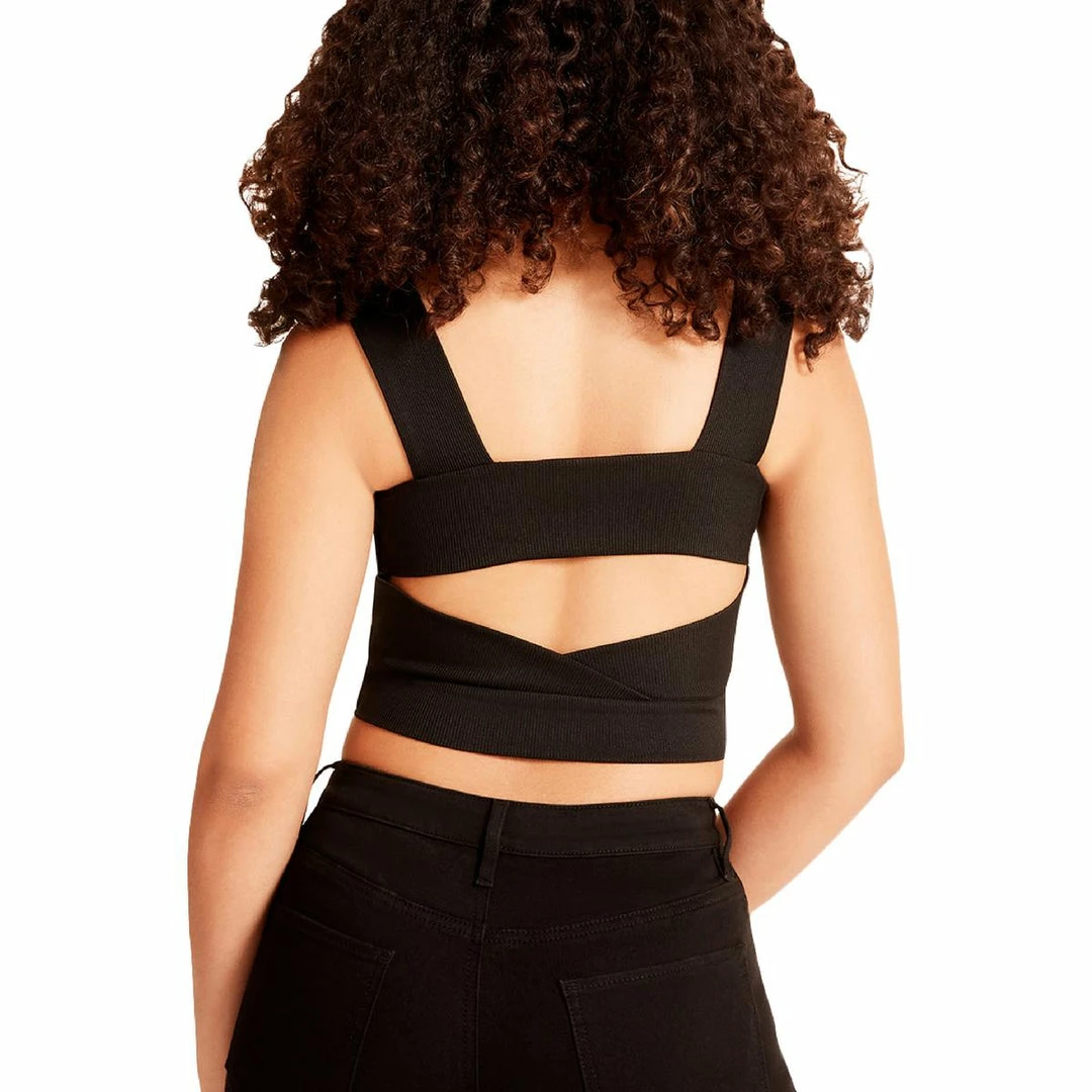 Flash Sale β Madden Girl π© Womens Cross Back Fitted Crop Top π 5 Flash Sale β Madden Girl π© Womens Cross Back Fitted Crop Top π - Image 3