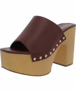 Cheap 🔥 Madden Girl Harrps 👩 Womens Faux Leather Slide On 👠 Heels 😍