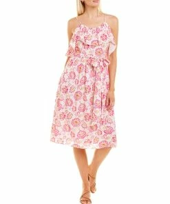 Cheap 🔥 women Celina Moon Braided Strap Midi 👗 Dress 🛒