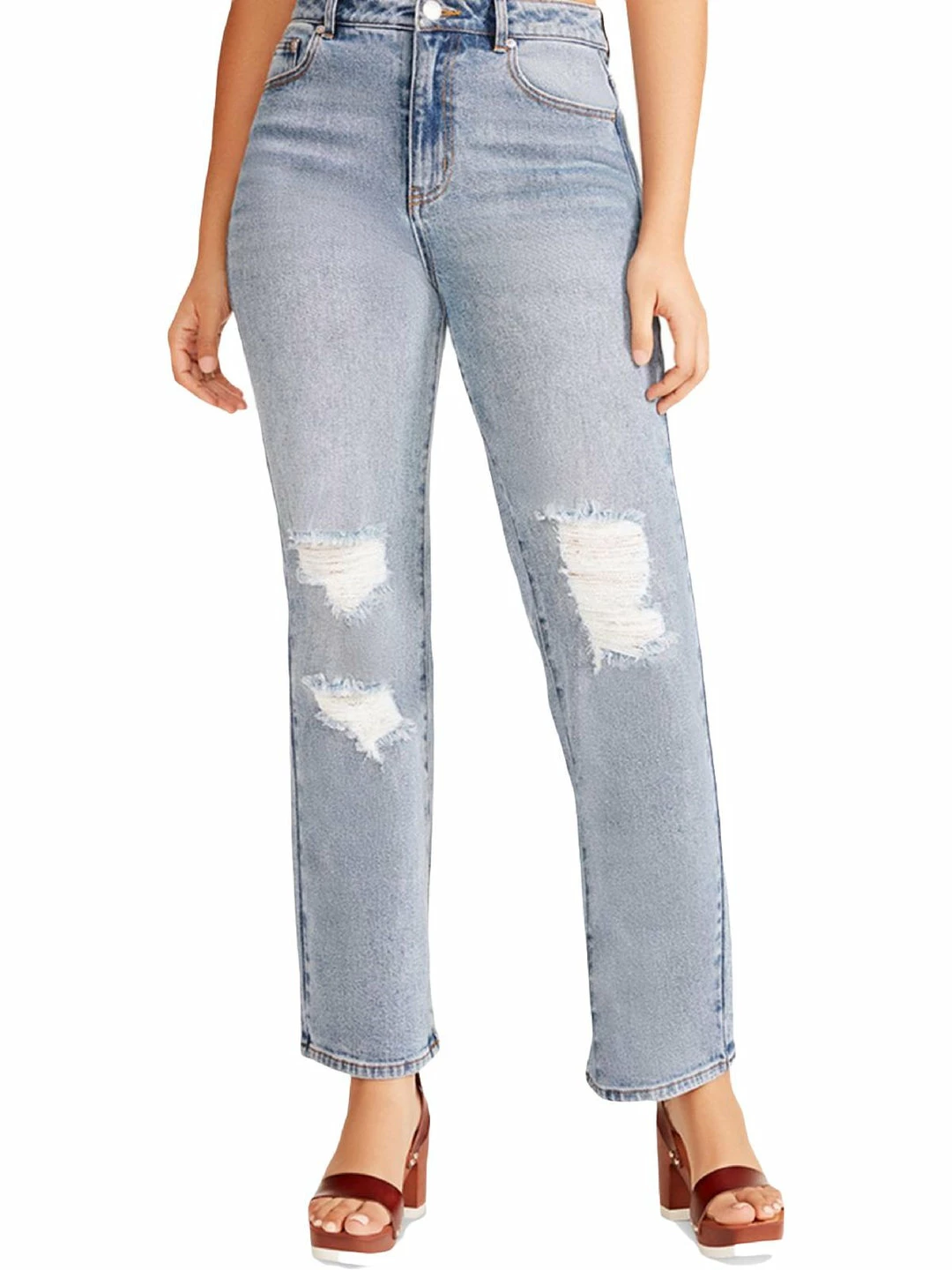 Brand new π Madden Girl Love π© Womens High Rise Ripped Straight Leg π Jeans π₯° 3 Brand new π Madden Girl Love π© Womens High Rise Ripped Straight Leg π Jeans π₯°