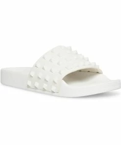 Deals 🌟 Madden Girl Flashh 👩 Womens Footbed Casual Pool Slides 🎁