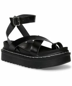 Wholesale 🧨 Madden Girl Delanno 👩 Womens Toe Loop Flatform Footbed 🩴 Sandals 😉