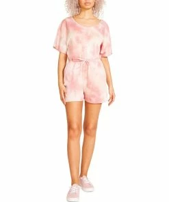 Celina Moon Shop 33 Hot Sale 😉 Madden Girl Juniors 👩 Womens Smocked Waist Comfy Romper 👍